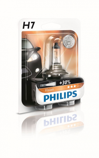 Philips H7 12972 PR B1 Vision +30% Halogen Scheinwerferlampe
